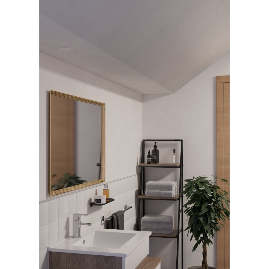 Eglo - LED vannitoa süvistatav kohtvalgusti 1xGU10/4,5W/230V IP44 valge