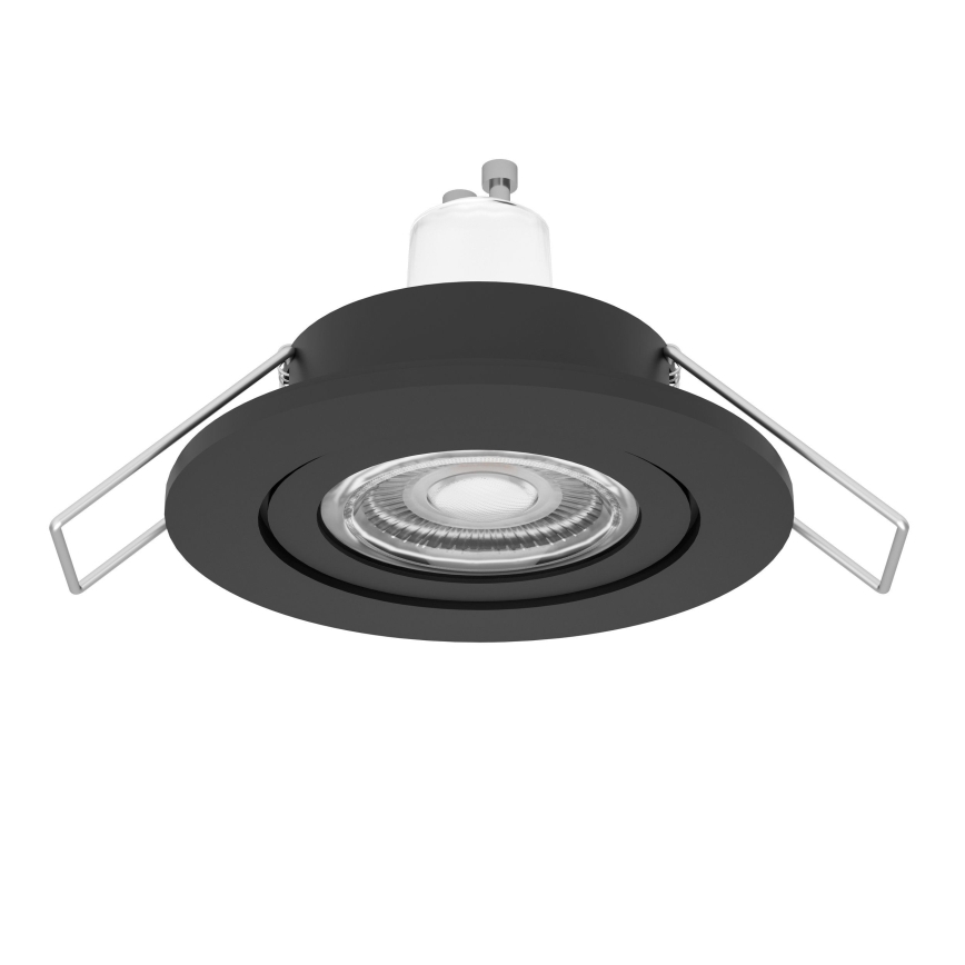 Eglo - LED vannitoa süvistatav laevalgusti 1xGU10/4,5W/230V IP44 must