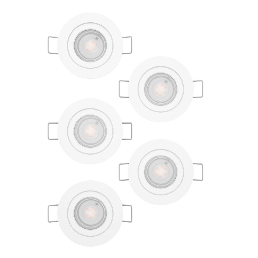 Eglo - KOMPLEKT 5x LED süvistatav laespott LED/4,8W/230V 2700/4000/6500K valge