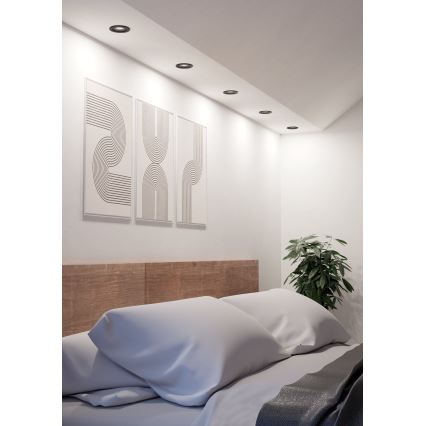 Eglo - LED lae sissepaigaldatav suunavalgusti LED/4,8W/230V 2700/4000/6500K must