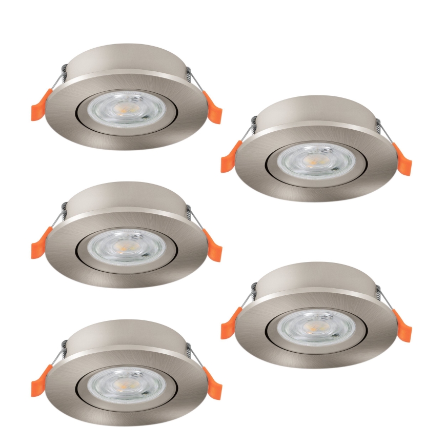 Eglo - 5-osaline LED laesse süvistatavate punktvalgustite komplekt LED/4,8W/230V 2700/4000/6500K mattkroom