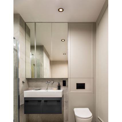 Eglo - Komplekt 3 tk LED-vannitoa sisseehitatavad laevalgustid LED/4,9W/230V 2700/4000/6500K läbimõõt 8,8 cm IP65 must