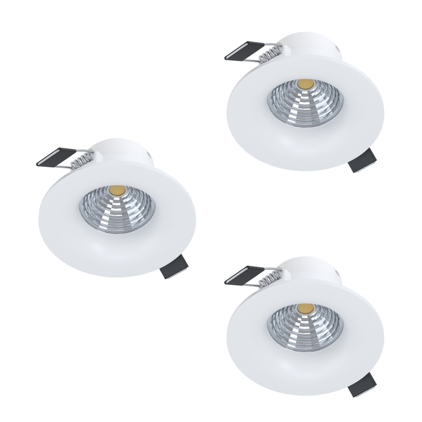 Eglo - 3-osaline komplekt hämardatavaid LED-laevalgusteid, LED/4,8W/230V, Ø 8,8 cm, valge