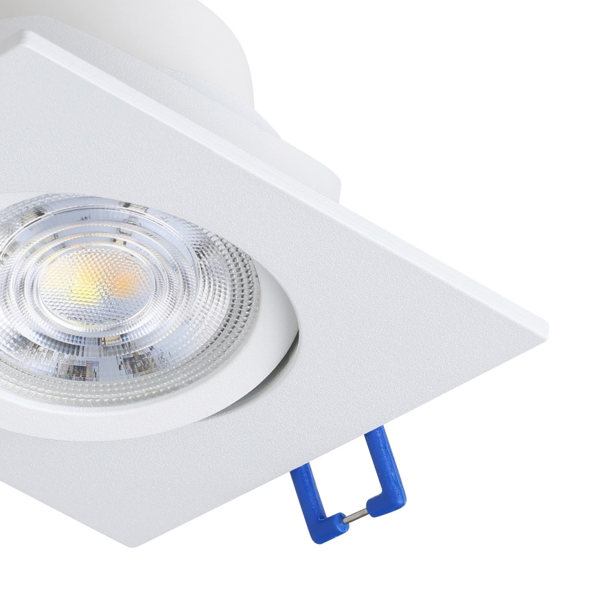 Eglo - 3‑osaline komplekt hämardatavaid LED-alakatusse paigaldatavaid valgustid, LED/4,8W/230V, 8,8x8,8 cm, valge