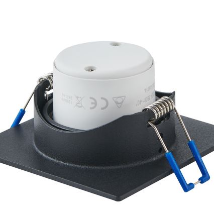 Eglo - KOMPLEKT 3x LED hämardatav süvistatav valgusti LED/4,8W/230V 8,8x8,8 cm must