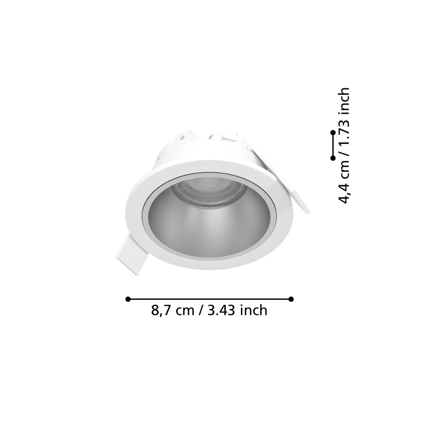 Eglo - LED-hämardatav vannitoa sissehitatud laevalgusti LED/4,8W/230V 2700/4000/6500K IP44 valge/kuldne