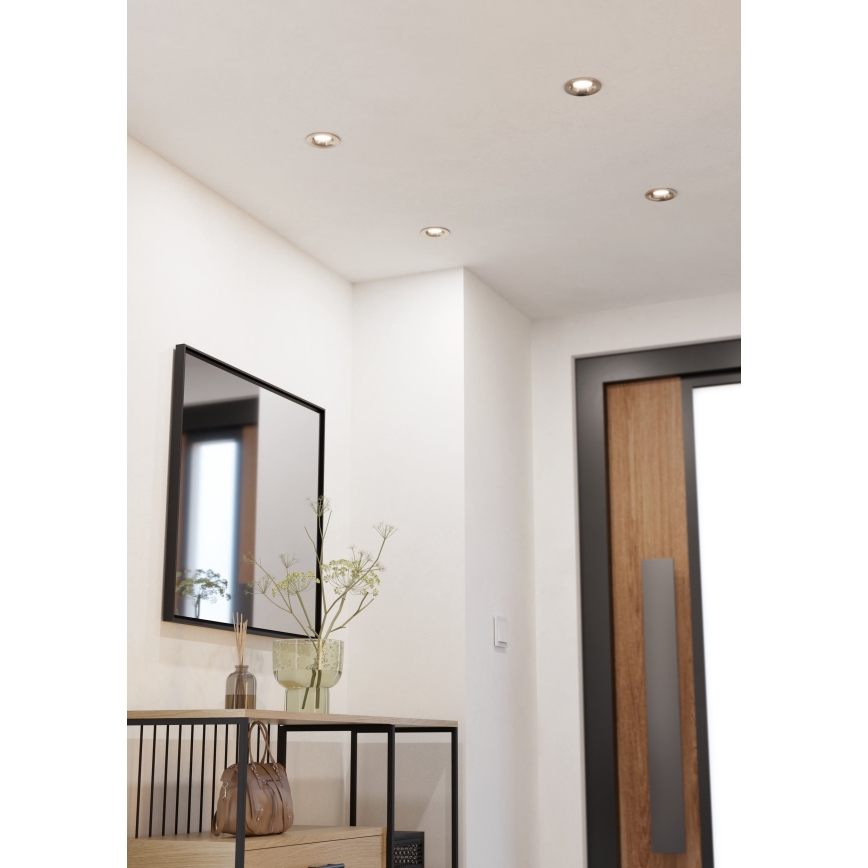 Eglo - Komplekt 3x hämardatavat lae sisse ehitatavat LED-valgustit LED/6,4W/230V, läbimõõt 8,8 cm, mattkroom