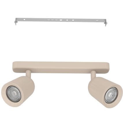 Eglo - spottvalgusti 2xGU10/10W/230V beež