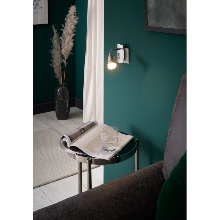 Eglo - LED-pistikupesa valgusti 1xGU10/2,8W/230V mattkroom