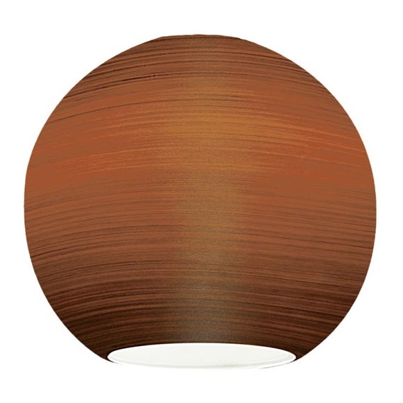 EGLO 90251 - Asendusklaas lühtrile, laualambile, laevalgustile ja kohtvalgustile MY CHOICE E14 d. 9 cm pruun, pühitud