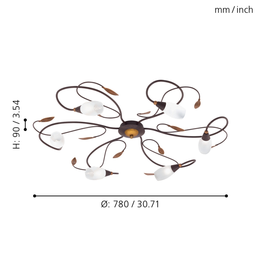 Eglo - Kinnitatav lühter  6xG9/40W
