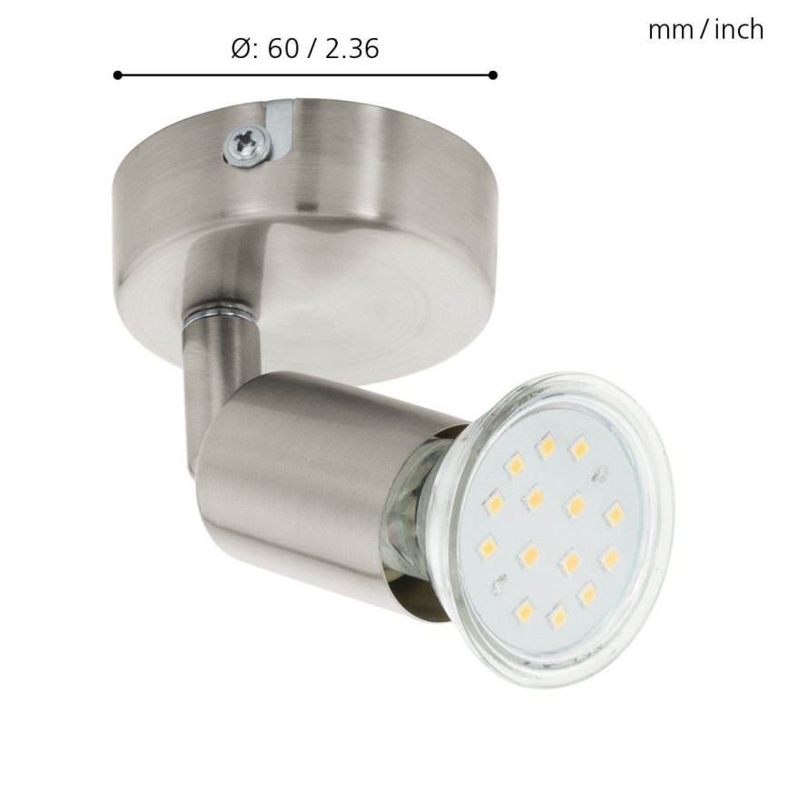 Eglo - LED Kohtvalgusti seinale LED 1xGU10/2,8W/230V