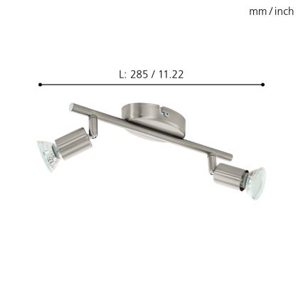 Eglo - LED Kohtvalgusti 2xGU10/2,8W/230V
