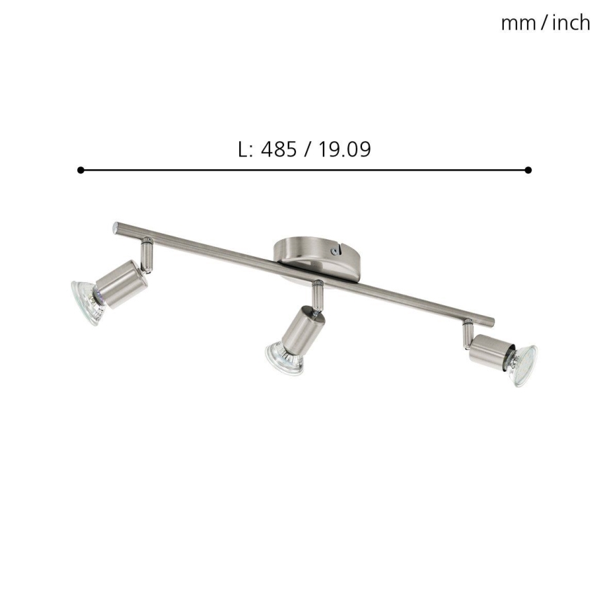 Eglo - LED Kohtvalgusti 3xGU10-LED/2,8W/230V
