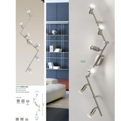 Eglo - LED Kohtvalgusti 6xGU10-LED/2,8W/230V