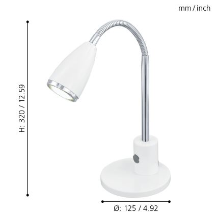 Eglo - Laualamp 1xGU10/3W/230V