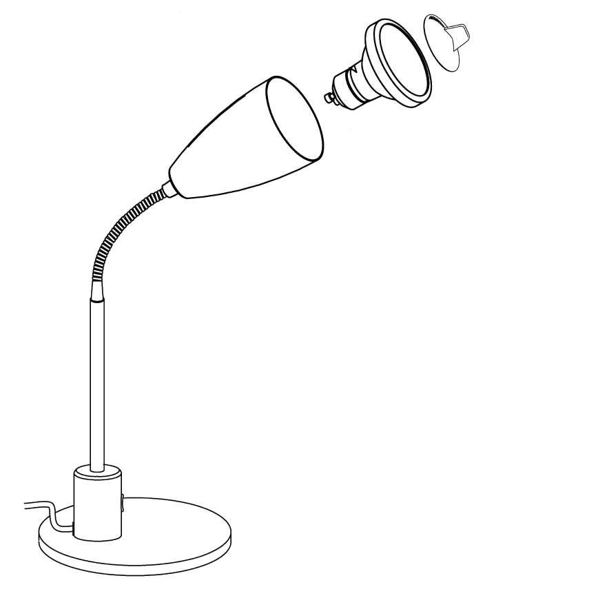 Eglo - Laualamp 1xGU10/3W/230V