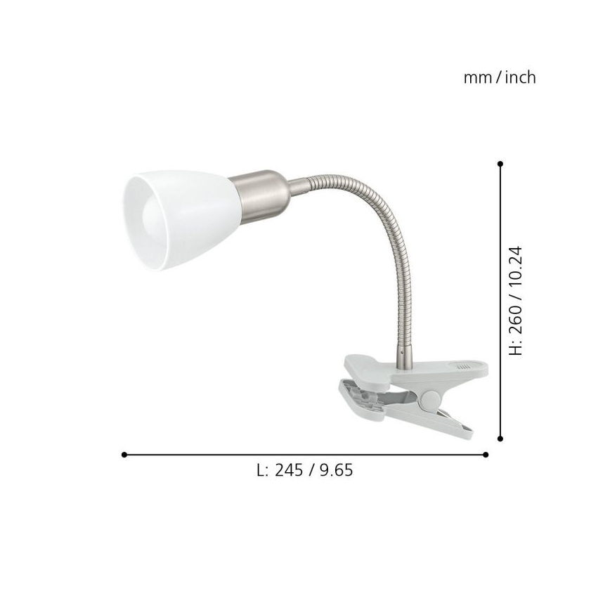 Eglo - LED Lamp klambriga 1xE14-LED/4W/230V