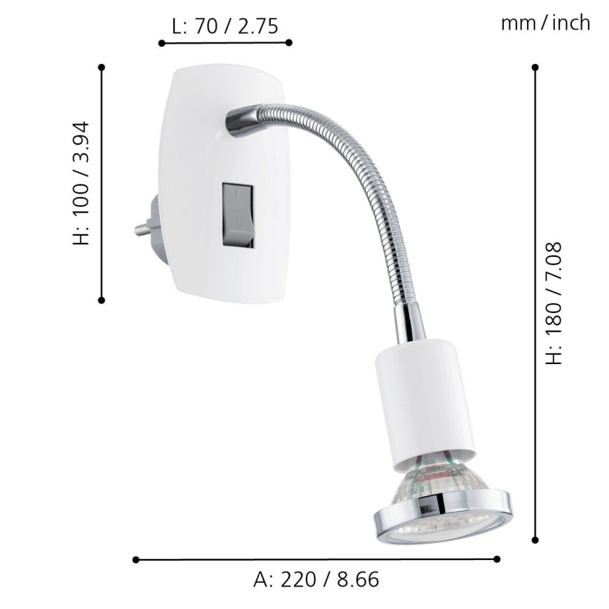 Eglo - LED-kohtvalgusti 1xGU10/2.5W LED