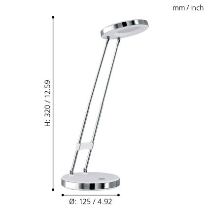 Eglo 93077 - LED laualamp GEXO LED/3W/230V