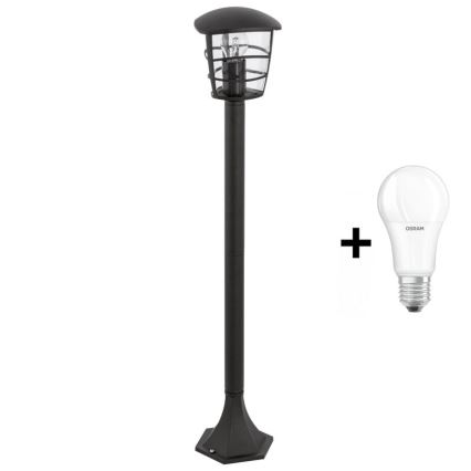 Eglo - LED välisvalgusti 1xE27/8,5W/230V IP44 must