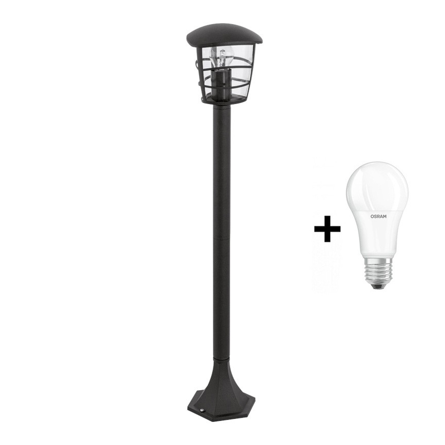 Eglo - LED välisvalgusti 1xE27/8,5W/230V IP44 must