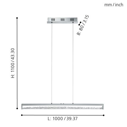 Eglo - LED Hämardatav valgusti LED/32W/230V