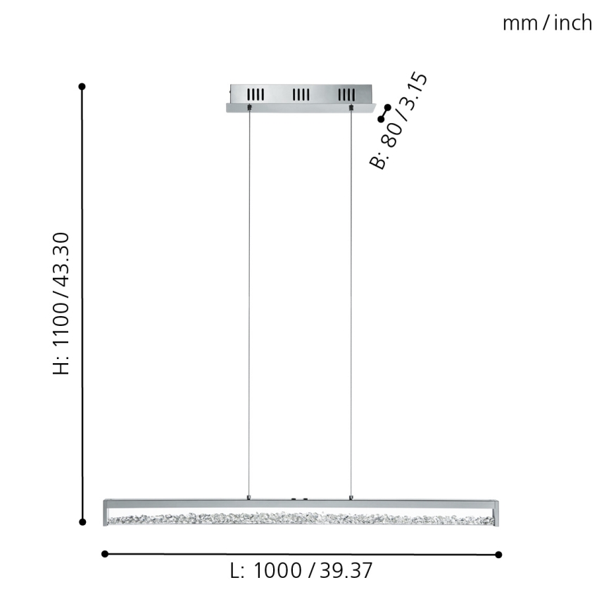 Eglo - LED Hämardatav valgusti LED/32W/230V