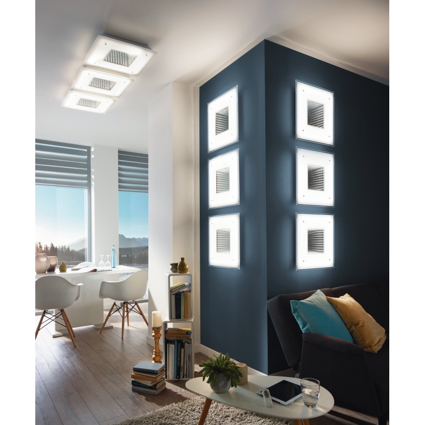Eglo 93659 - LED Laevalgusti LICOSA LED/24W + LED/2,6W + kaugjuhtimispult