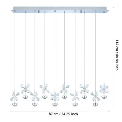 Eglo - LED-rippvalgusti kaabliga LED/25W/230V