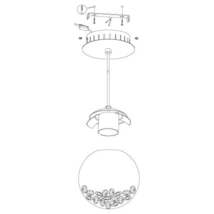 Eglo - LED ripplühter 1xLED/5W/230V