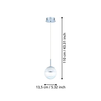 Eglo - LED rippvalgusti LED/5W/230V
