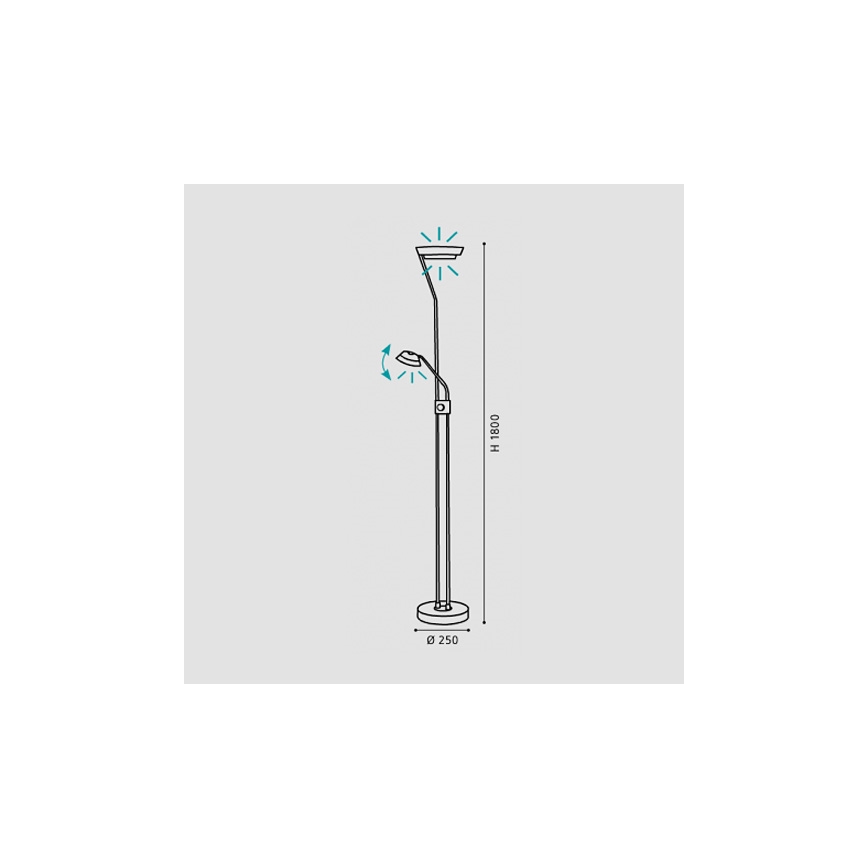 Eglo - hämardatav LED lamp  LED/17.28W + LED/2.88W