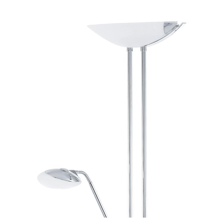 Eglo - LED Hämardatav põrandalamp LED/20W + LED/2,5W läikiv kroom