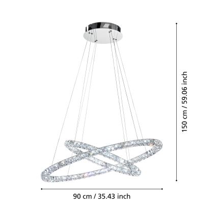 Eglo - LED Lühter LED/56,1W/230V