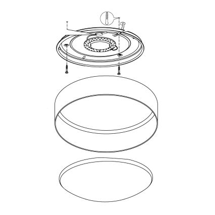 Eglo - LED Laevalgusti LED/12W/230V