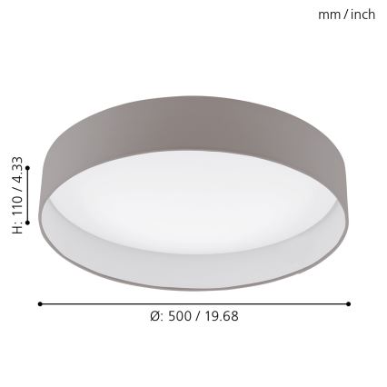 Eglo - LED Laevalgusti LED/24W/230V