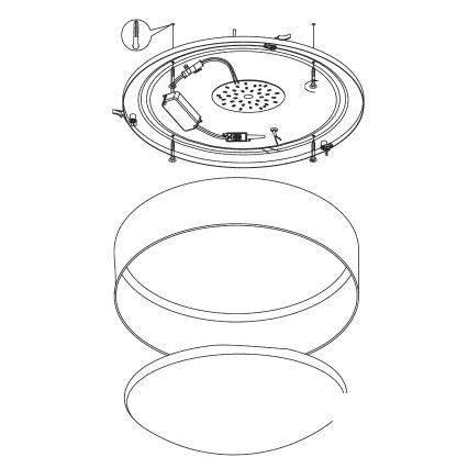 Eglo - LED Laevalgusti LED/24W/230V