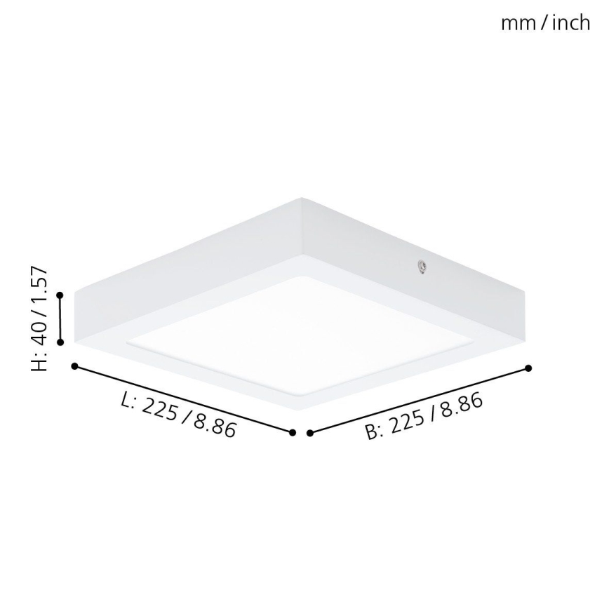 Eglo 94078 - LED Laevalgusti FUEVA 1 LED/16.44W/230V