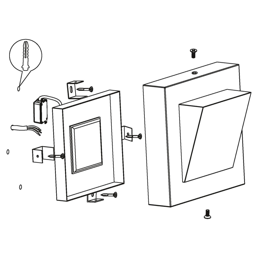 Eglo 94114 - LED välisvalgusti GALARY 1 LED/3,7W/230V IP44