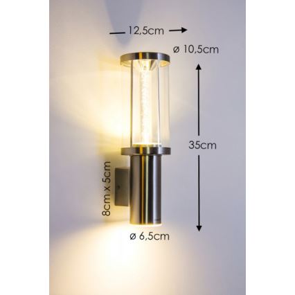 Eglo - LED Välivalgusti 1xGU10/3W + 1xLED/3,7W IP44