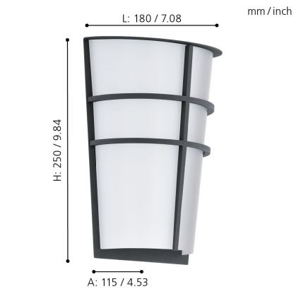 Eglo - LED Välivalgusti 2xLED/2,5W/230V IP44