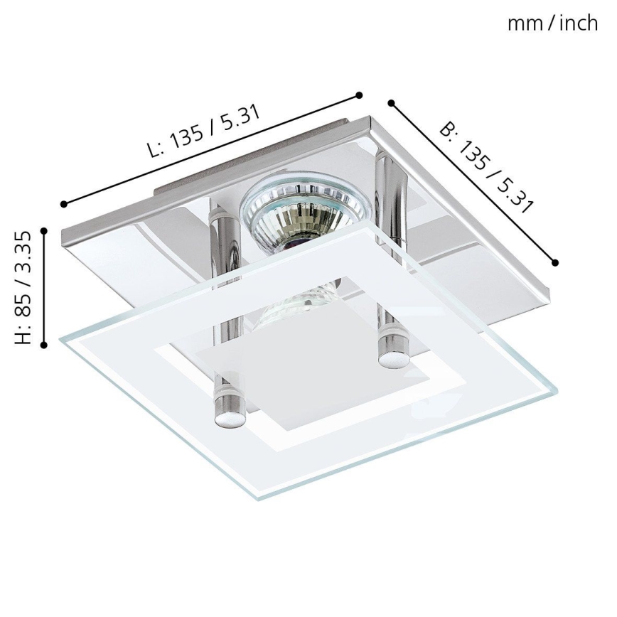 Eglo - LED-laevalgusti 1xGU10-LED/3W/230V