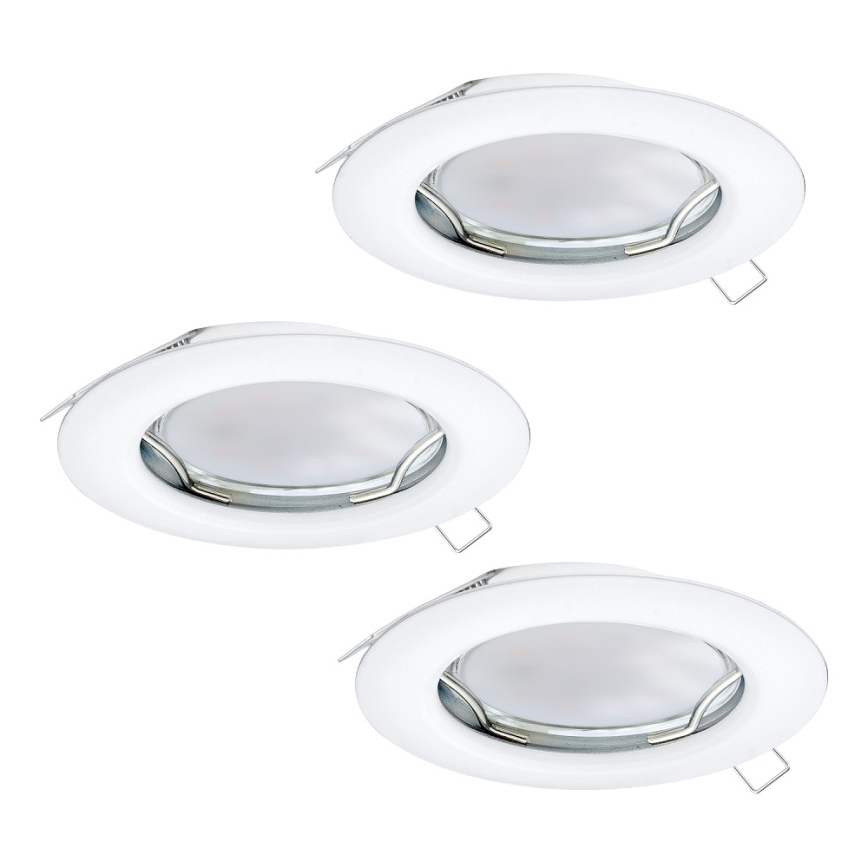 Eglo - komplekt 3x LED-süvistatavat laelampi PENETO 1xGU10-LED/3W/230V