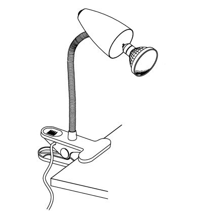 Eglo - Klambriga LED lamp 1xGU10-LED/3W/230V