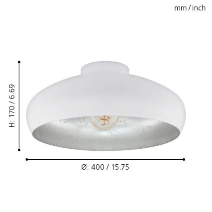 Eglo - Laevalgusti 1xE27/60W/230V