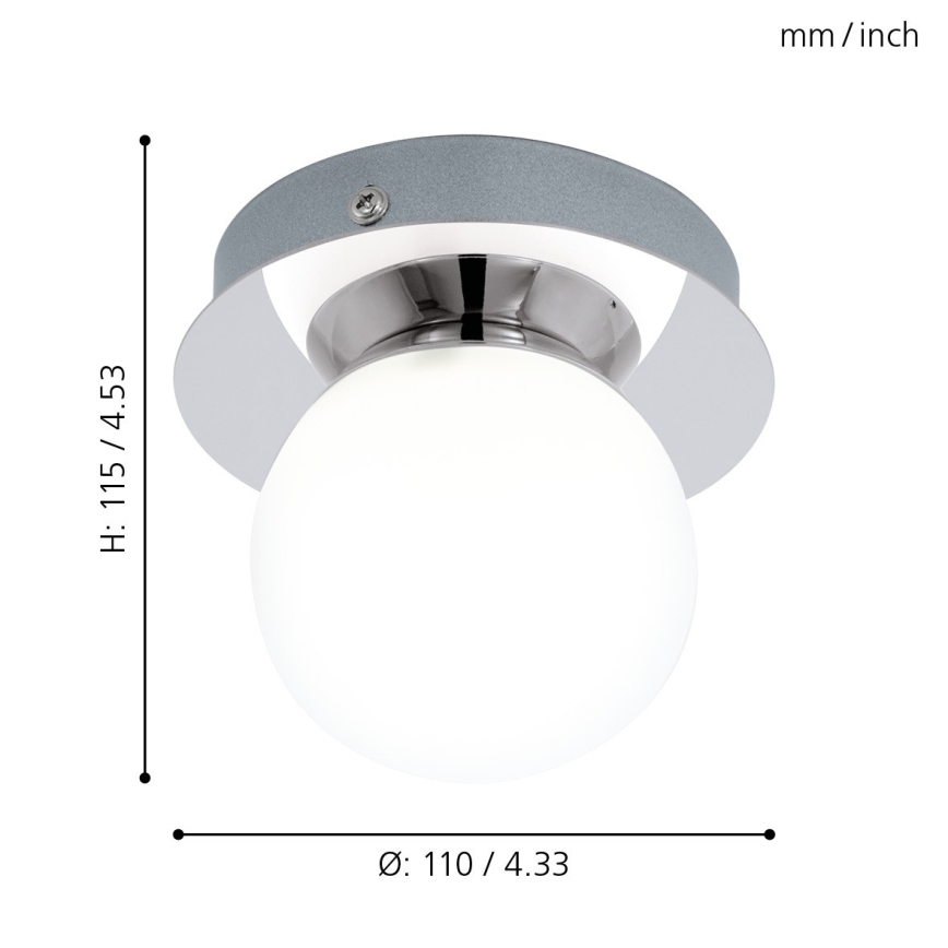 Eglo - LED Vannitoavalgusti 1xLED/3,3W/230V IP44