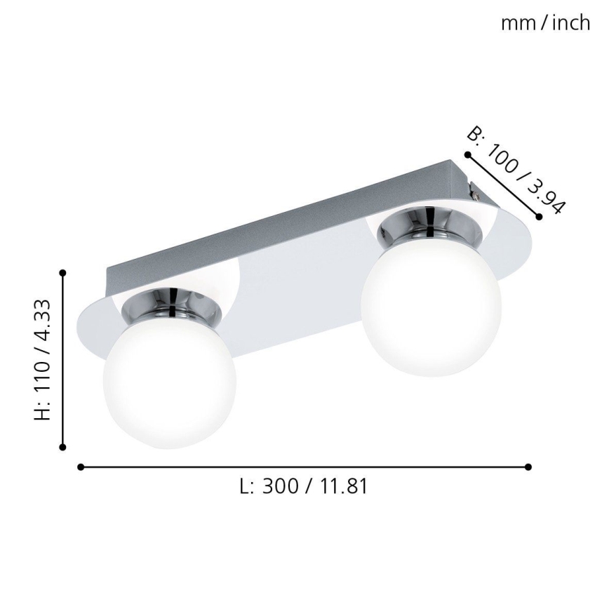 Eglo - LED Valgusti vannituppa 2xLED/3,3W/230V IP44