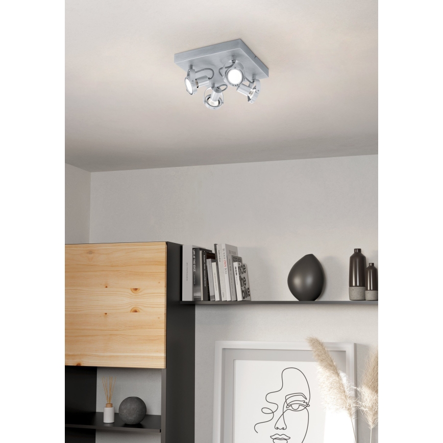 Eglo 94645 - LED-kohtvalgusti NOVORIO 4xGU10-LED/5W/230V