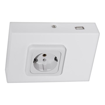Eglo 94665 - Kapialune pistikupesa SCHUKO sh USB TAXANO